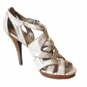 Coach Alba Metallic Champagne Stilletto Fairycore Evening Going Out Wedding